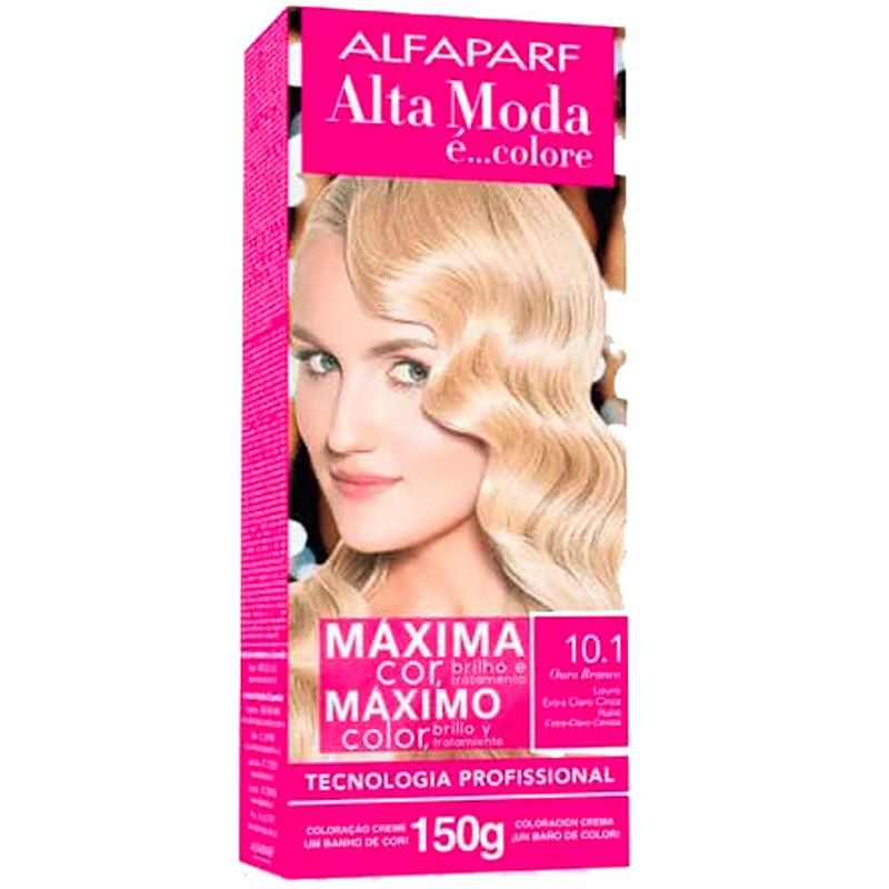tintura para cabelo altamoda 10.1 louro extra claro cinza (mp)