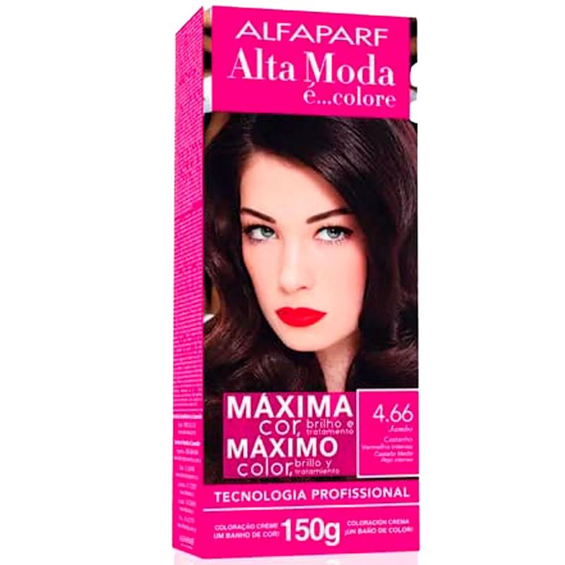 tintura para cabelo altamoda 4.66 castanho vermelho intenso (mp)