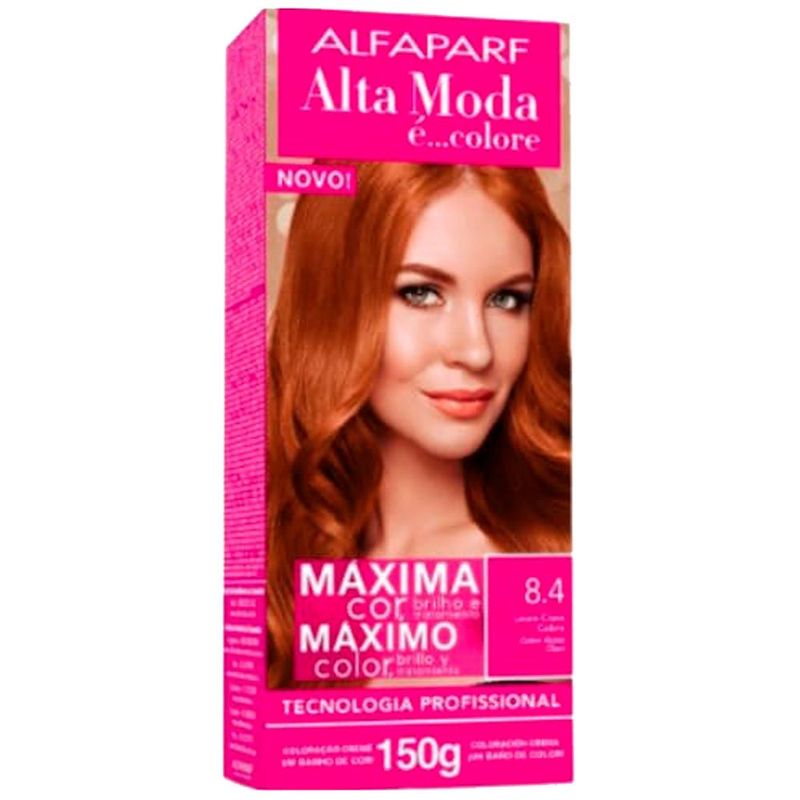 tintura para cabelo altamoda 8.4 louro claro acobreado (mp)