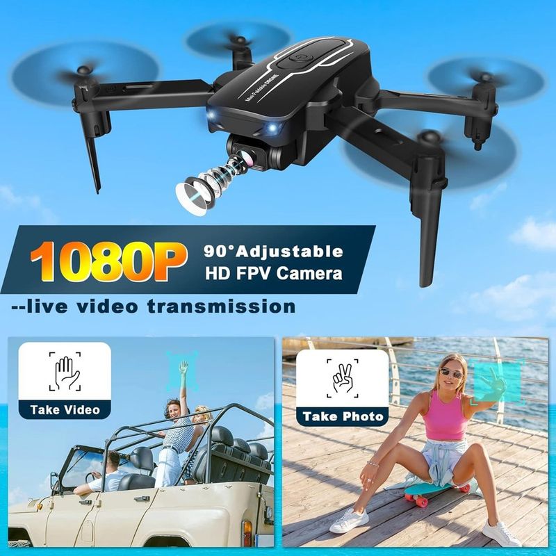 mini drone oviliee preto a-bi