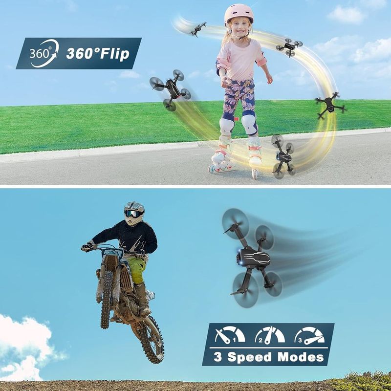 mini drone oviliee preto a-bi