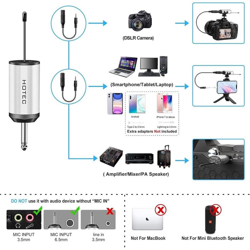 Microfone Hotec Preto