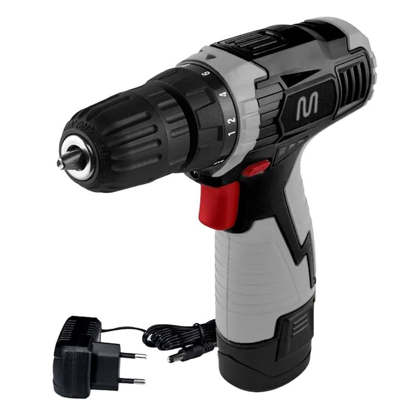 parafusadeira e furadeira multilaser bivolt bateria 12v (mp)