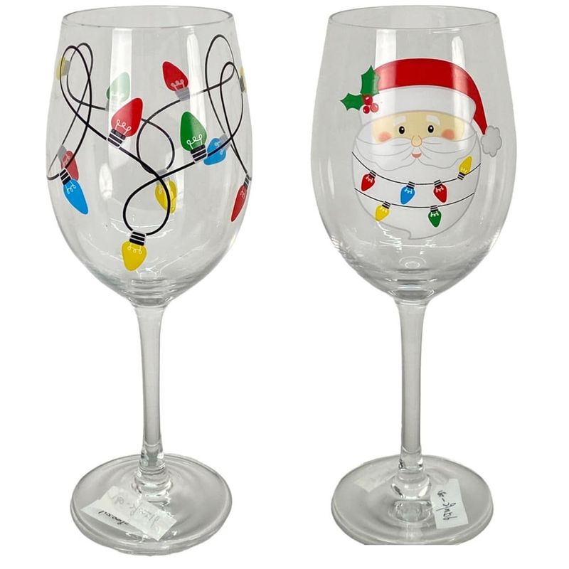 jogo de taças natalinas noritex 4 peças 570ml 180-2900516