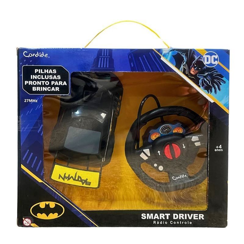carro de controle remoto candide batman smart driver 90002