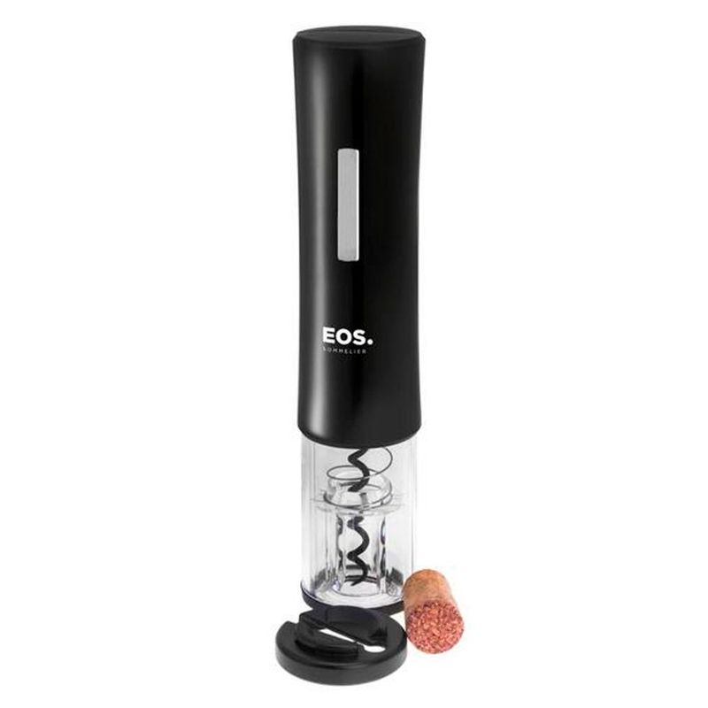 abridor de vinho elétrico eos preto eab01p (mp)