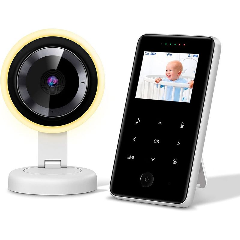 babá eletrônica quietbliss áudio e luz noturna branco a-bi