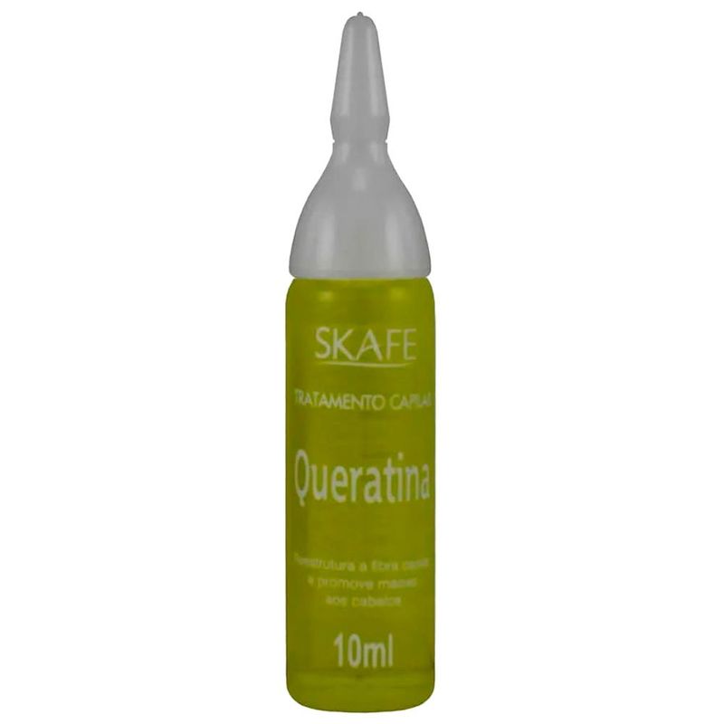 ampola tratamento capilar skafe queratina 10ml (mp)