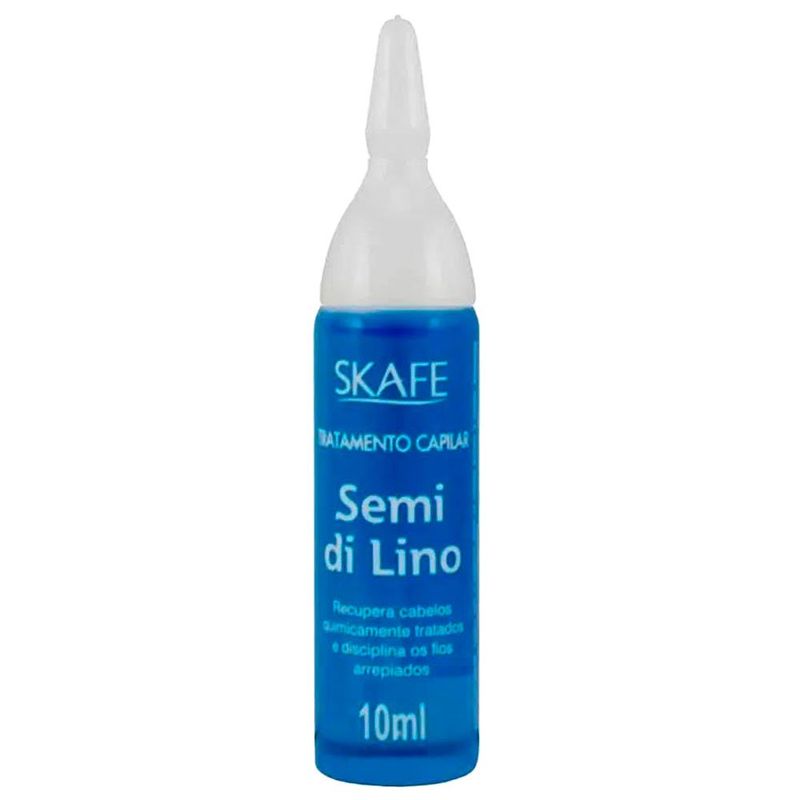 ampola tratamento capilar skafe semi de lino 10ml (mp)