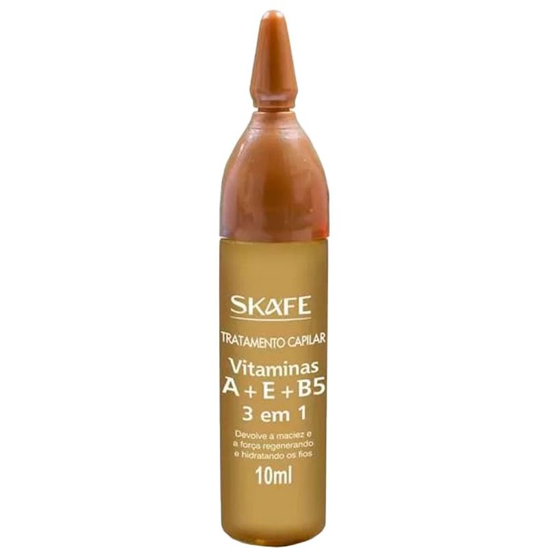 ampola tratamento capilar skafe vitamina a+e+b5 10ml (mp)