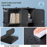 armario organizador de 9 cubos com portas greenstell preto a-bi