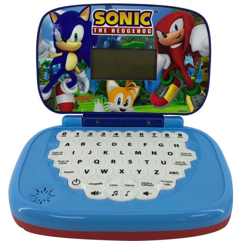 notebook infantil educativo candide sonic bilíngue 3450
