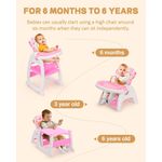 cadeira de bebê para alimentação 3 em 1 sandinrayli a-bi