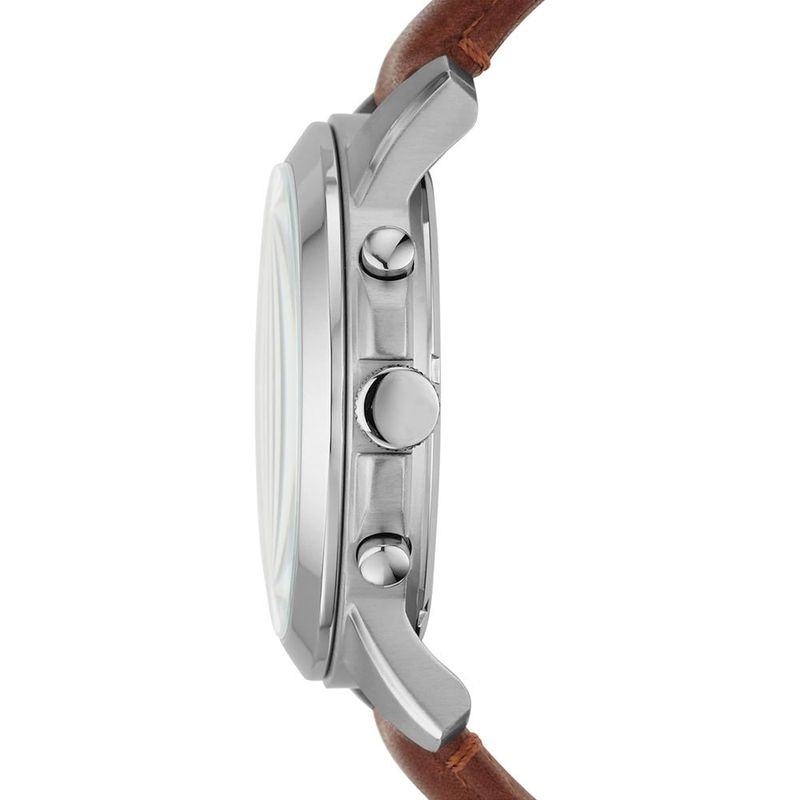 relógio masculino fossil analógico preto e marrom a-bi
