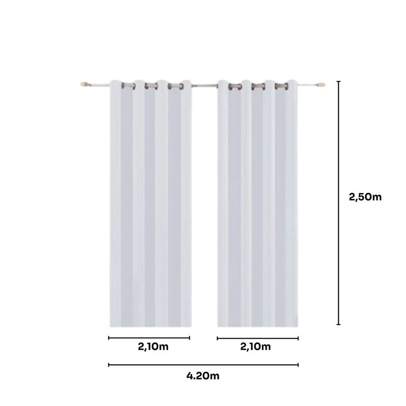 cortina bella & co pratika 420x250cm bellini duna (mp)