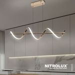 pendente nitrolux led 4000k branco neutro 30w bivolt lp-600d dourado (mp)