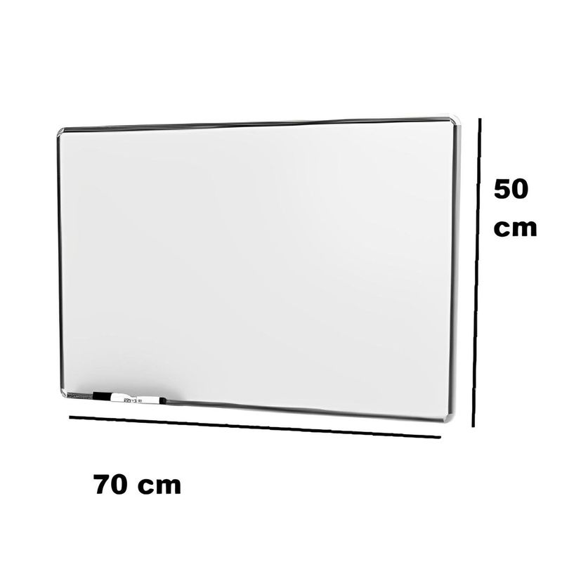quadro branco stalo uv de alumínio 70x50cm stalo 8335 (mp)