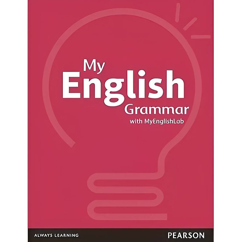 livro my english grammar capa vermelho pearson (mp)