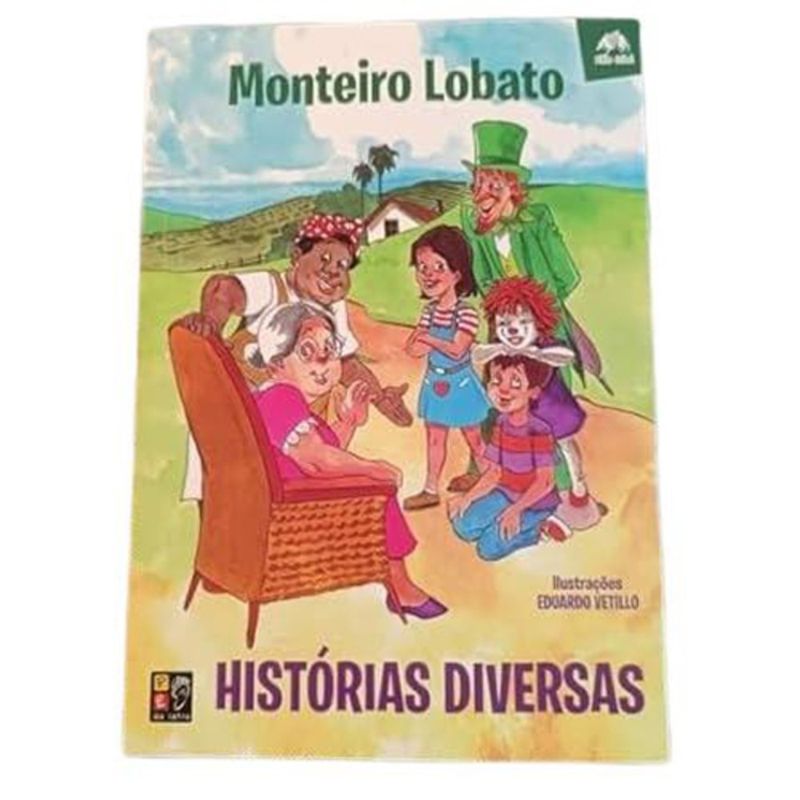 livro monteiro lobato histórias diversas pé da letra (mp)