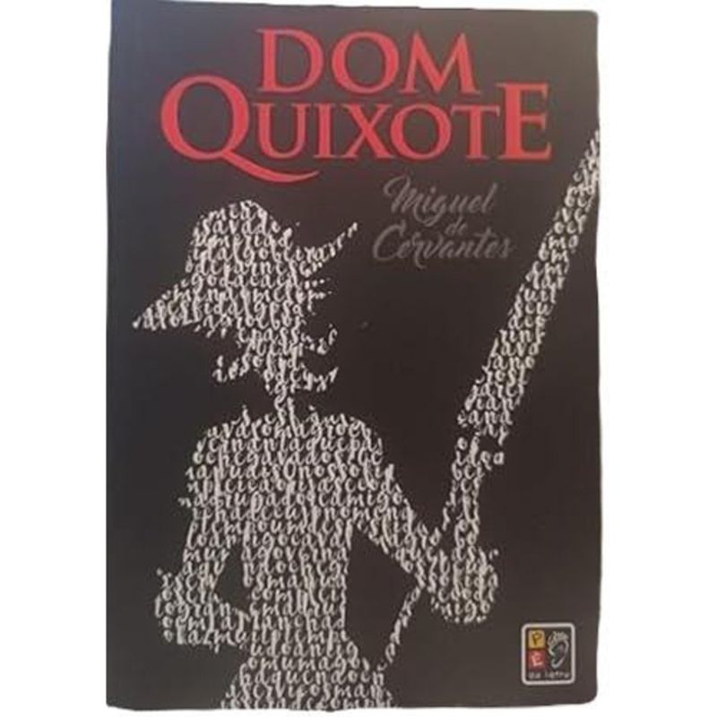 livro dom quixote sem borda colorida pé da letra (mp)