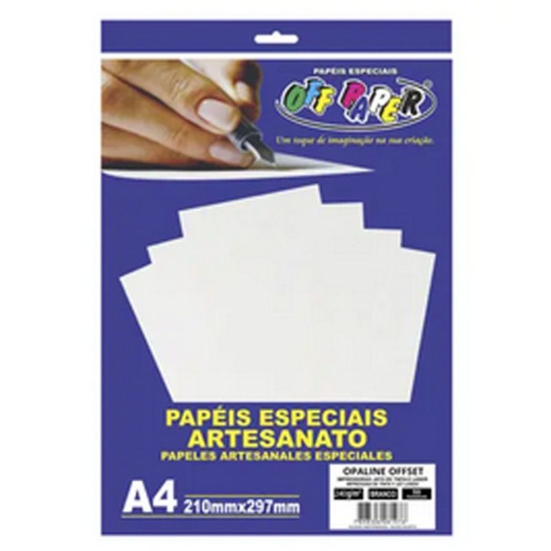 papel off paper opaline offset a4 240g 50 folhas (mp)