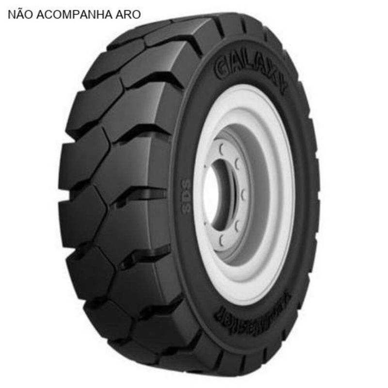 pneu aro 8 galaxy yardmaster - maciço 18x7-8 nhs (mp)