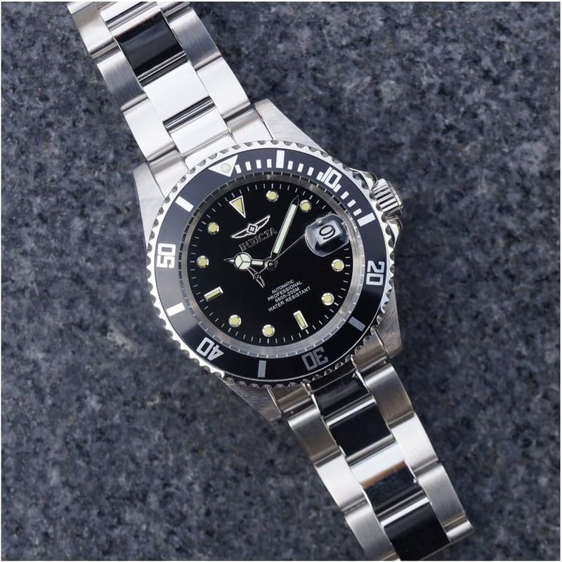 relógio masculino invicta automático pro 8926ob a-bi