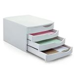 gaveteiro maxcril com 4 gavetas branco 10100007 (mp)