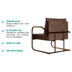 poltrona carraro mocassim velho mocca (mp)