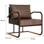 poltrona carraro mocassim velho mocca (mp)