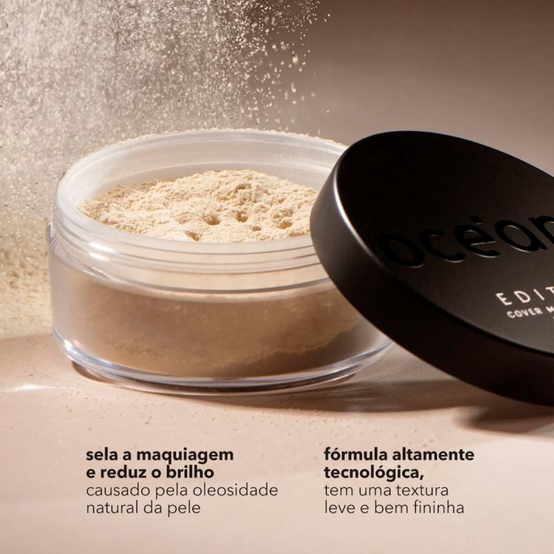 pó translúcido solto océane cover me up powder
