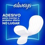 protetor diário always respirável sem perfume 120 unidades