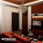 lustre pendente nitrolux cristal 48w e14x6 bivolt ltb-001 dourado (mp)