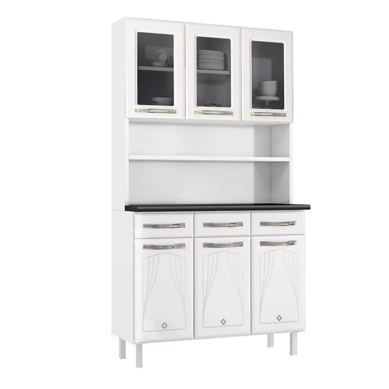 armário de cozinha telasul cristal 819210 branco