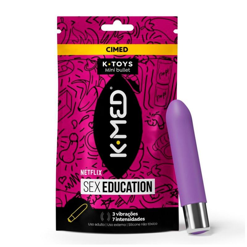 vibrador massageador cimed k-toys bullet sex education 1 unidade
