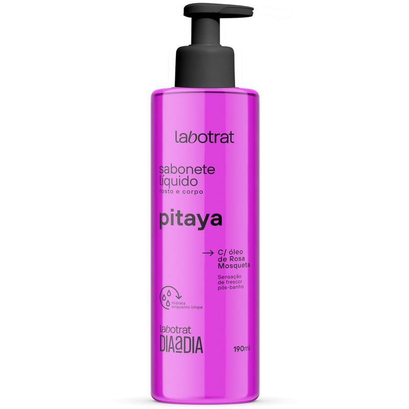 sabonete líquido facial e corporal labotrat pitaya 190ml (mp)