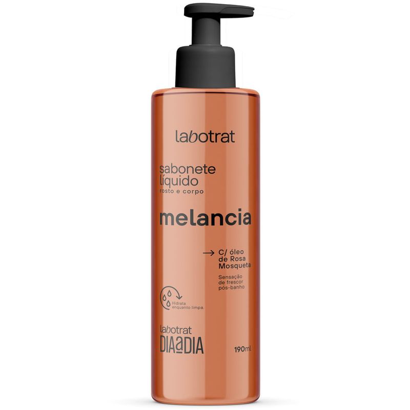 sabonete líquido facial e corporal labotrat melância 190ml (mp)
