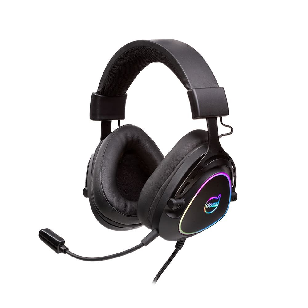 Headset Gamer 7.1 Dazz Thrusthear com fio USB 2.0 Preto