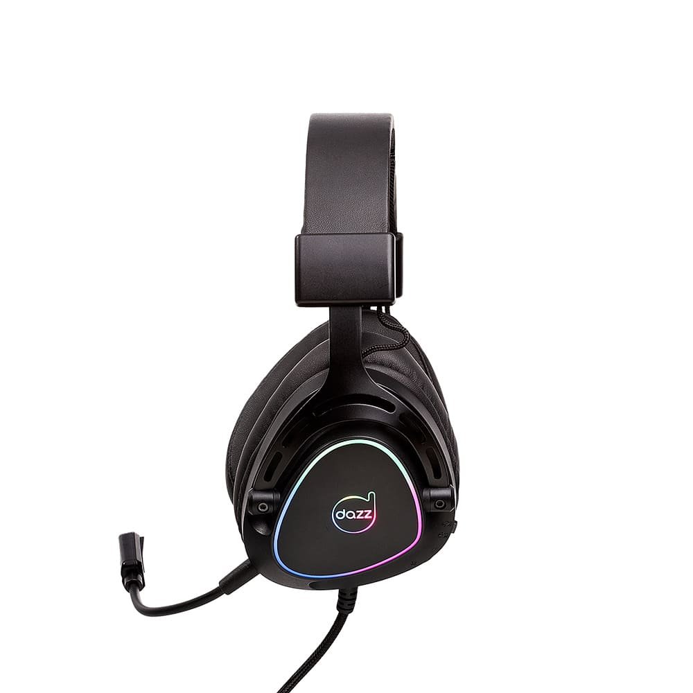 Headset Gamer com fio Dazz Thrusthear 7.1 Usb 2.0 Preto