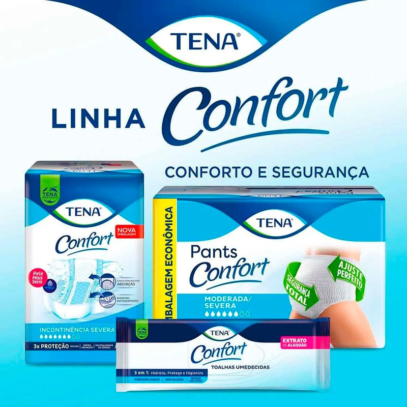 roupa íntima descartável tena pants confort p/m 24 unidades