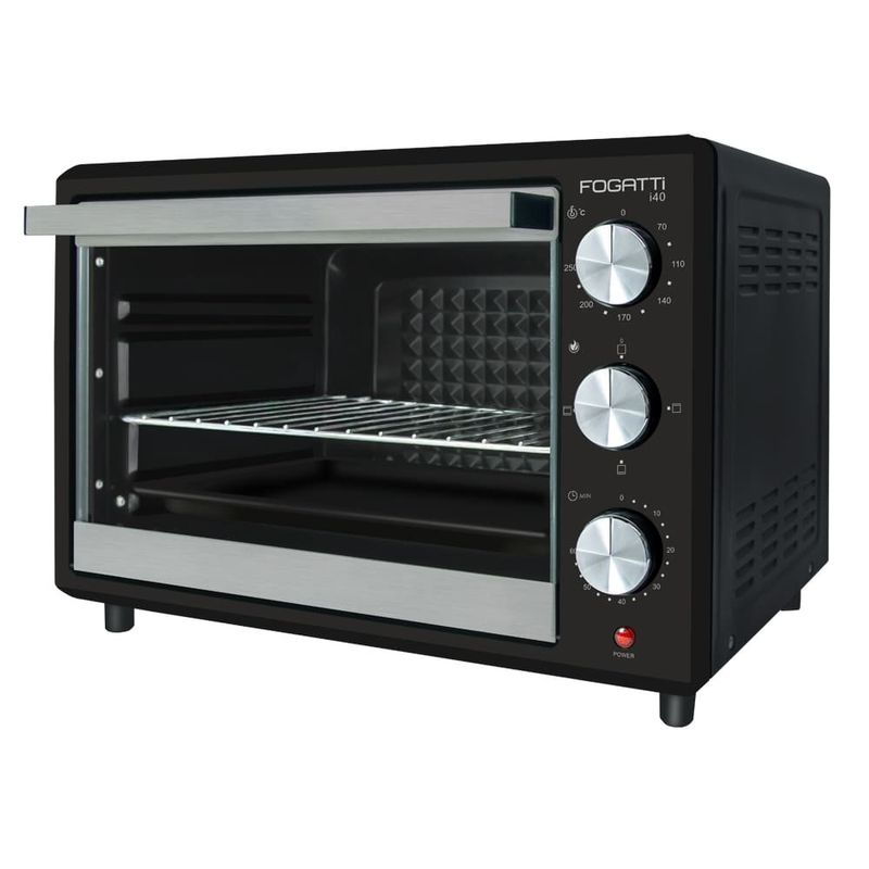 forno elétrico de bancada fogatti 40 litros 127v preto 10059606