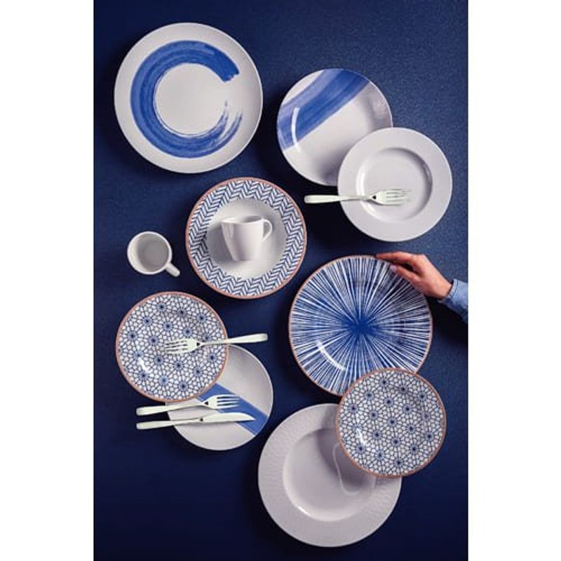 jogo de jantar tramontina 20 peças abstratta em porcelana 96589048