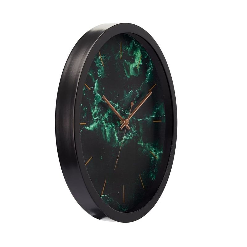 relógio parede herweg preto verde 6734/034