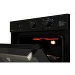 forno a gás fischer 50 litros infinity de embutir com grill 127v preto