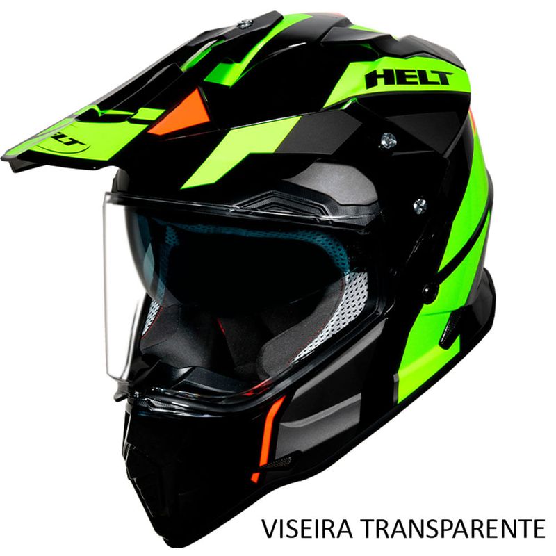 capacete helt cross vision glass dusty 62 (mp)