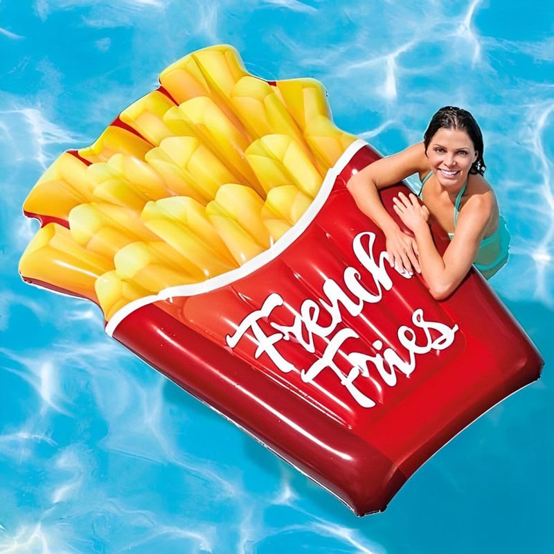 colchão inflável para piscina intex batatas fritas (mp)