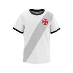 camisa infantil vasco braziline razão branco 4 anos (mp)