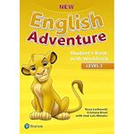 livro new english adventure sb wb level 2 pearson (mp)
