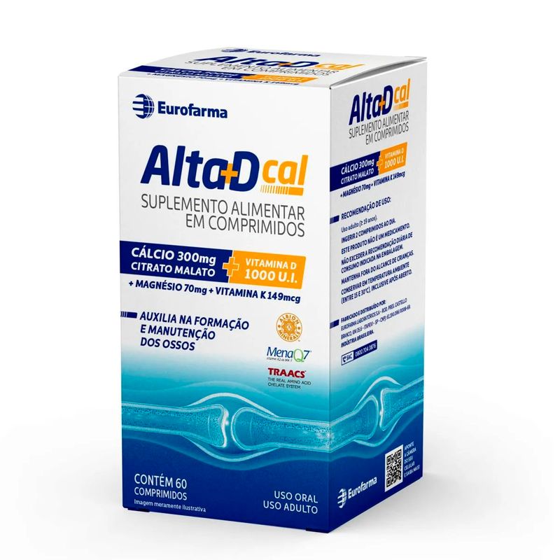 alta d cal 300mg+ 1.000ui 60 comprimidos eurofarma