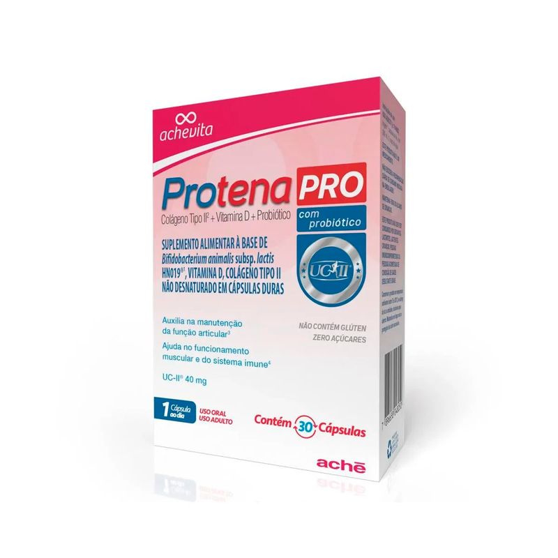 protena pro caixa com 30 cápsulas ache